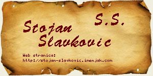 Stojan Slavković vizit kartica